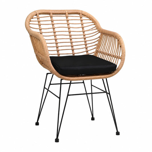 Salon de jardin, en acier et résine tressée, pour la terrasse ou le jardin