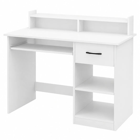 Bureau, réglable, avec tiroirs, coloris blanc, 105 x 55 x 89 cm, pour l’espace de travail