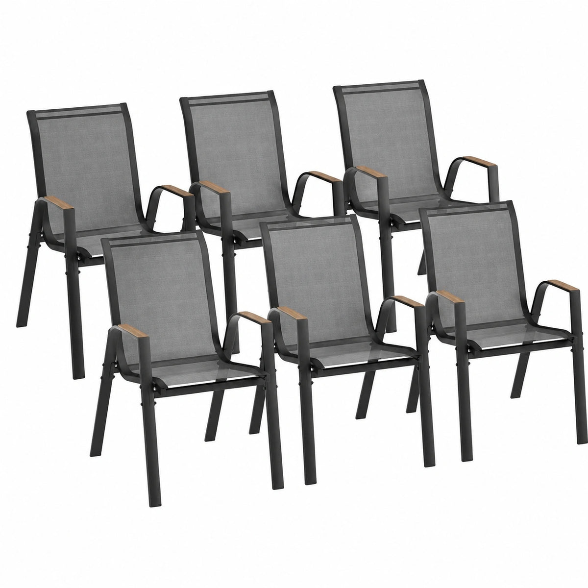 Chaise, en métal, coloris noir, pour la salle à manger ou la cuisine
