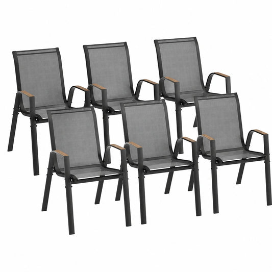 Chaise, en métal, coloris noir, pour la salle à manger ou la cuisine