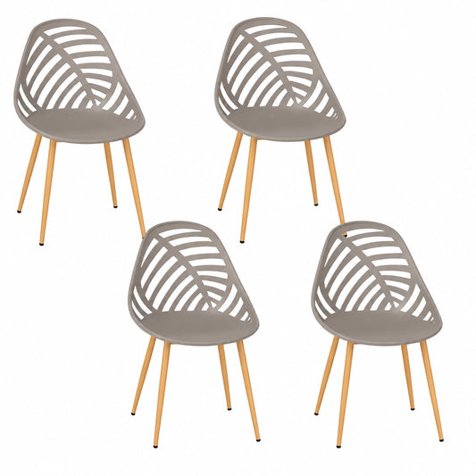 Chaise, coloris taupe, pour la salle à manger ou la cuisine